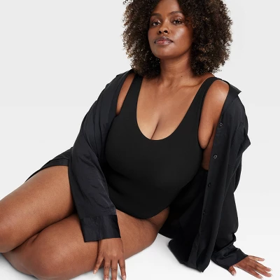 Women's Luxe Stretch Boat Neck Bikini Bodysuit - Auden™ 2 Women's Luxe Stretch Boat Neck Bikini Bodysuit - Auden™ - Image 2