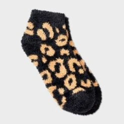 Women's Leopard Print Cozy Low Cut Socks - Auden™ 4-10 -Auden GUEST d4b65e9b a259 40e3 83b5 0d5ef535fdf0
