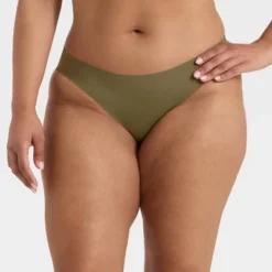 Women's Laser Cut Bikini Underwear - Auden™ Moss Green -Auden GUEST da237ea3 fc85 4c88 b0b3 b205b99829ad