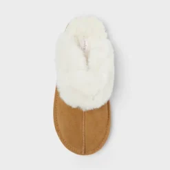 Women's Sylvia Genuine Suede Scuff Slippers - Auden™ Brown -Auden GUEST e03c5143 fd7d 48f1 8185 7b647afc23cb