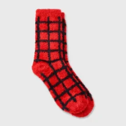 Women's Windowpane Plaid Cozy Crew Socks - Auden™ 4-10 -Auden GUEST ec4be29d 1b40 4147 9e12 c01b35483e77