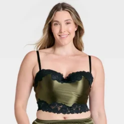 Women's Satin & Lace Lightly Lined Cami Bra - Auden™ -Auden GUEST ec7a43fd e81e 4780 81a3 ef905ba6944c