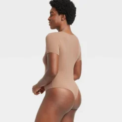 Women's Stretch Short Sleeve Bodysuit - Auden™ -Auden GUEST ee680bb0 9ef9 42aa 984f ee6015226c6c