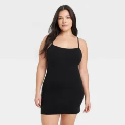 Women's Luxe 4-Way Stretch Slip Dress - Auden™ Black -Auden GUEST eeabe6ca df42 4d0f 98bf b0fdbb0d395f