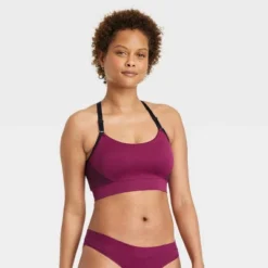 Women's Nursing Yoga Bralette - Auden™ Red -Auden GUEST ff3337c3 89a8 418c 8b95 e5b18f256789
