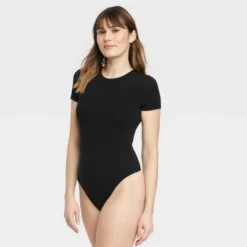 Women's Stretch Short Sleeve Bodysuit - Auden™ -Auden GUEST fffefd0f 39e5 4e5b b33a 6e23d0b06b99